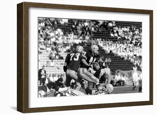 Donny Anderson #44 of Greenbay Packers,Super Bowl I, Los Angeles, California January 15, 1967-Art Rickerby-Framed Photographic Print