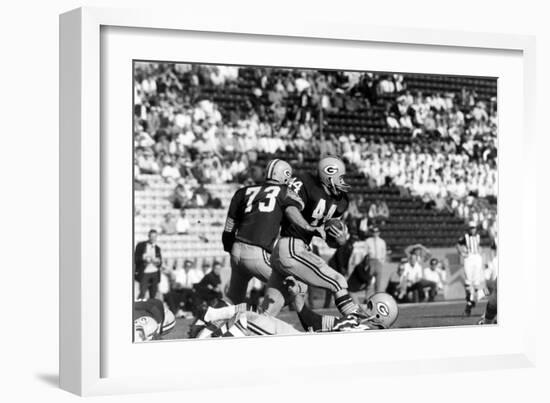 Donny Anderson #44 of Greenbay Packers,Super Bowl I, Los Angeles, California January 15, 1967-Art Rickerby-Framed Photographic Print