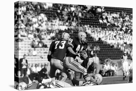 Donny Anderson #44 of Greenbay Packers,Super Bowl I, Los Angeles, California January 15, 1967-Art Rickerby-Stretched Canvas