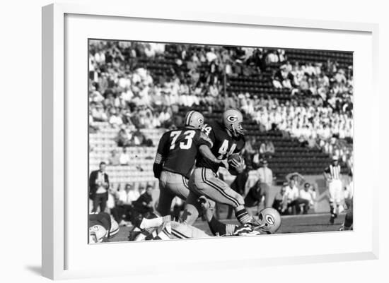 Donny Anderson #44 of Greenbay Packers,Super Bowl I, Los Angeles, California January 15, 1967-Art Rickerby-Framed Photographic Print