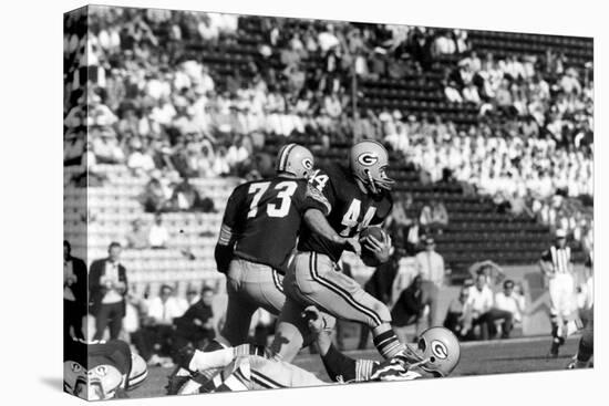 Donny Anderson #44 of Greenbay Packers,Super Bowl I, Los Angeles, California January 15, 1967-Art Rickerby-Stretched Canvas