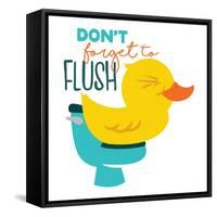 Dont Forget Flush-Jace Grey-Framed Stretched Canvas