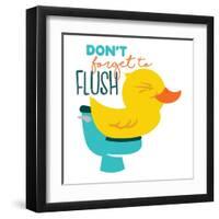 Dont Forget Flush-Jace Grey-Framed Art Print