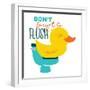 Dont Forget Flush-Jace Grey-Framed Art Print