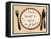 Dont Forget To Kiss The Chef-Dan Dipaolo-Framed Stretched Canvas