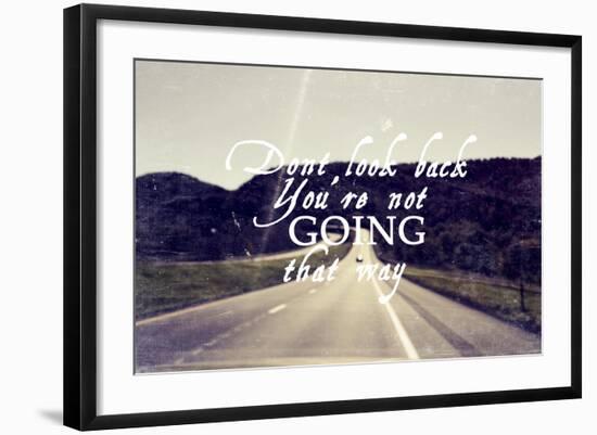 Dont Look Back-null-Framed Giclee Print