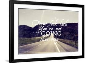 Dont Look Back-null-Framed Giclee Print