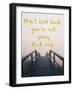 Dont Look Back-Tina Lavoie-Framed Giclee Print