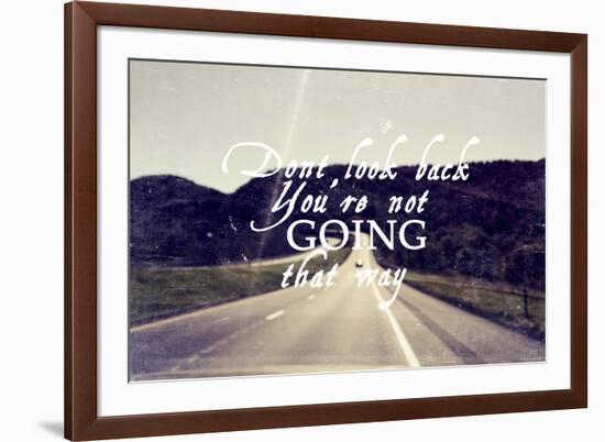 Dont Look Back-Vintage Skies-Framed Giclee Print