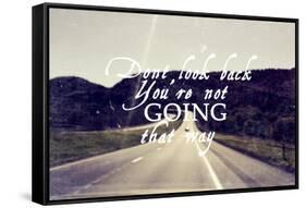 Dont Look Back-Vintage Skies-Framed Stretched Canvas