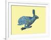 Dont Split Hares-Drawpaint Illustration-Framed Giclee Print