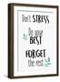 Dont Stress-Kimberly Allen-Framed Art Print