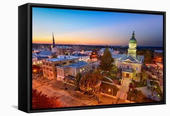 Dontown Athens Georgia-SeanPavonePhoto-Framed Stretched Canvas