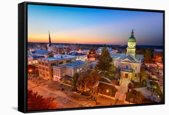 Dontown Athens Georgia-SeanPavonePhoto-Framed Stretched Canvas