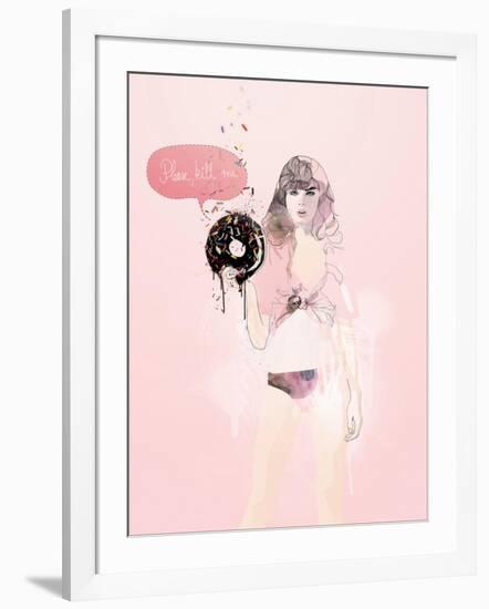 Donut Death Wish-Mydeadpony-Framed Art Print