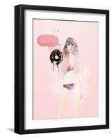 Donut Death Wish-Mydeadpony-Framed Art Print