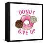 Donut Give Up-Kimberly Allen-Framed Stretched Canvas