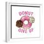 Donut Give Up-Kimberly Allen-Framed Art Print