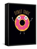 Donut Panic-Michael Buxton-Framed Stretched Canvas