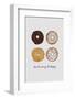 Donut Worry Be Happy-Orara Studio-Framed Photographic Print