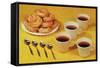 Donuts and Coffee, Retro-null-Framed Stretched Canvas