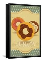 Donuts On Retro Card-elfivetrov-Framed Stretched Canvas