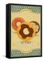 Donuts On Retro Card-elfivetrov-Framed Stretched Canvas