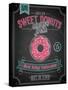 Donuts Poster - Chalkboard-avean-Stretched Canvas