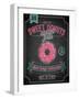 Donuts Poster - Chalkboard-avean-Framed Art Print