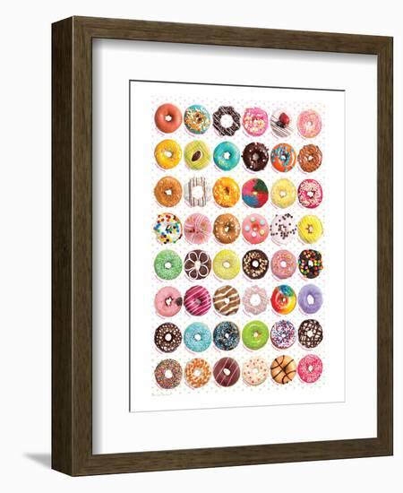 Donuts (Tops) SweetCollection-null-Framed Art Print