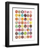 Donuts (Tops) SweetCollection-null-Framed Art Print