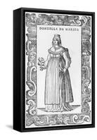 Donzella De Marito, 1590-Cesare Vecellio-Framed Stretched Canvas