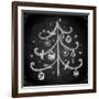 Doodle Christmas Tree with Balls for Xmas Design-Ozerina Anna-Framed Art Print