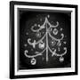 Doodle Christmas Tree with Balls for Xmas Design-Ozerina Anna-Framed Art Print