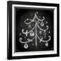 Doodle Christmas Tree with Balls for Xmas Design-Ozerina Anna-Framed Art Print