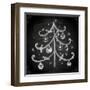 Doodle Christmas Tree with Balls for Xmas Design-Ozerina Anna-Framed Art Print