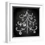 Doodle Christmas Tree with Balls for Xmas Design-Ozerina Anna-Framed Art Print