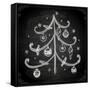 Doodle Christmas Tree with Balls for Xmas Design-Ozerina Anna-Framed Stretched Canvas