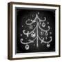 Doodle Christmas Tree with Balls for Xmas Design-Ozerina Anna-Framed Art Print