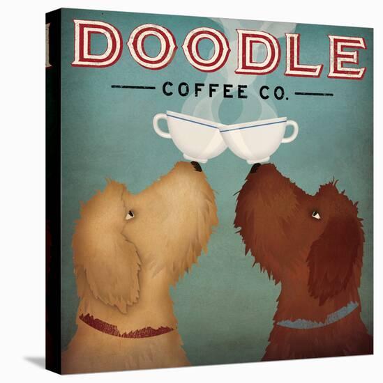 Doodle Coffee Double I-Ryan Fowler-Stretched Canvas