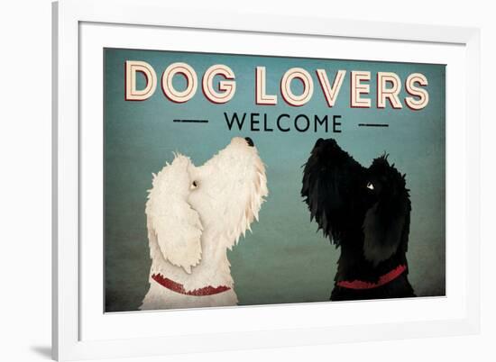 Doodle Dog Lovers Welcome-Ryan Fowler-Framed Art Print