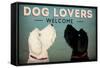 Doodle Dog Lovers Welcome-Ryan Fowler-Framed Stretched Canvas