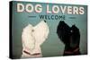 Doodle Dog Lovers Welcome-Ryan Fowler-Stretched Canvas
