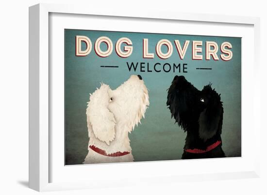 Doodle Dog Lovers Welcome-Ryan Fowler-Framed Art Print