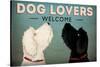 Doodle Dog Lovers Welcome-Ryan Fowler-Stretched Canvas