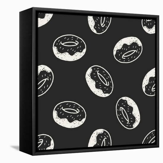 Doodle Donuts-hchjjl-Framed Stretched Canvas