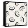 Doodle Donuts-hchjjl-Framed Stretched Canvas