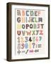 Doodle Fancy Abc Alphabet-Benchart-Framed Art Print