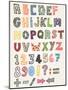 Doodle Fancy Abc Alphabet-Benchart-Mounted Art Print