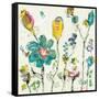 Doodle Garden Cream-Kellie Day-Framed Stretched Canvas